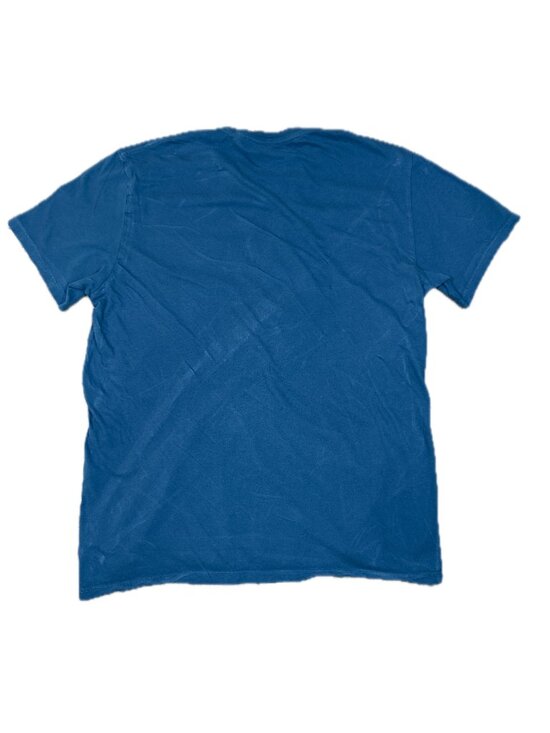 GUESS Los Angeles Circle Logo Tee Blue Sz Large - Picture 2 of 2